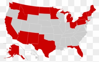 International Border States Of The United States Wikipedia - Death Penalty States Clipart