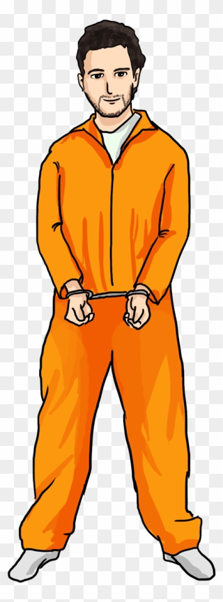 Clip Freeuse Man In Jail Clipart - Prisoner Clipart - Png Download