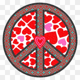 Peace Sign Art ✌❤ - Full Page Heart Designs Clipart