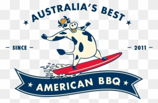 Australian Smoked Clipart Clipground Olive Branch Clip - Cow On Surfboard - Png Download