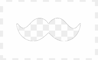 Moustache Clipart Outline - Transparent Background Mustache Clipart - Png Download