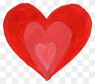 Free Download - Red Heart Paint Png Clipart