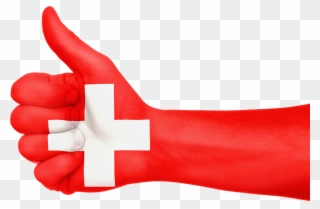 Switzerland Flag Hand Clipart