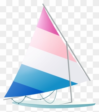 Sailboat Cartoon Boat Transprent Png Free Download - Barcos De Vela Png Clipart