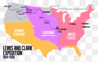 American History » Westward Expansion - Spedizione Di Lewis E Clark Clipart