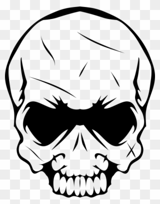 Default - Clip Art Skull Head Png Transparent Png