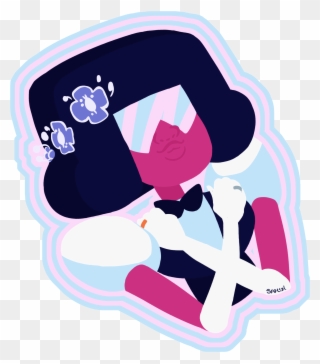 Garnet Hugging Herself In Her Wedding Outfit As Requested Clipart
