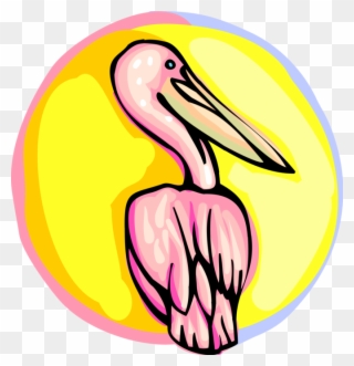 Clip Art Black And White Stock Pelican Vector Cartoon - Png Download