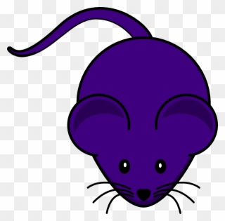 Purple Simple Mouse Art Clip Art At Clker Com - Black Mice Cartoon Png Transparent Png