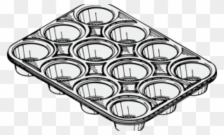 The Secret To A Packed Lunch Is A Muffin Pan - Muffin Tin Clipart - Png Download