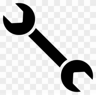 Double Wrench Outline Comments - Transparent Background Wrench Icon Clipart