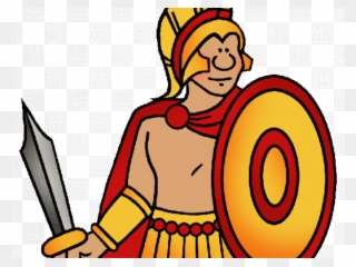 Greece Clipart Ancient History - Ancient Greek Soldiers Clipart - Png Download