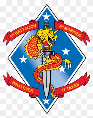 1st Battalion 4th Marines - 1st Battalion 4th Marines Logo Clipart