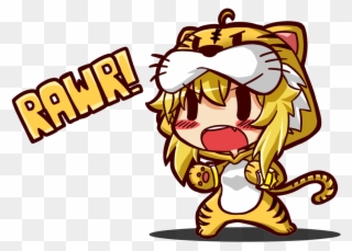 In An Attempt To Cheer You Up - Yang Xiao Long Chibi Clipart