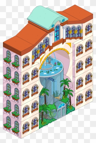 Exclusive Resort - Simpsons Tapped Out Hotel Clipart