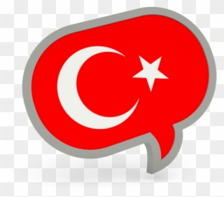 Turkey Icon - Czech Flag Speech Bubble Clipart