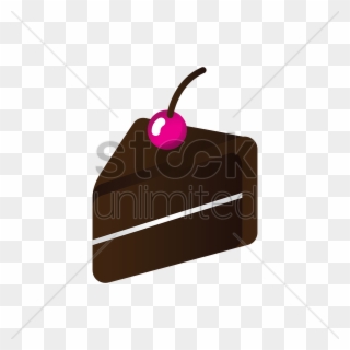 Slice Of Chocolate Cake Clipart - Png Download