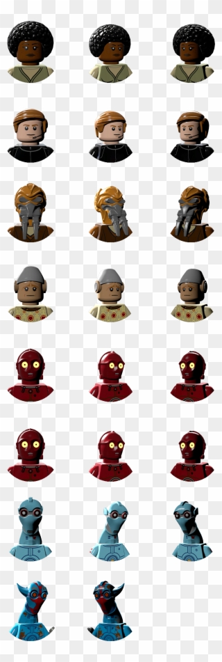 Lego Star Wars - Lego Star Wars The Force Awakens Character Icons Hi Clipart