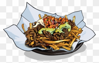 Mexican American Food Illustrations By Daisy Dee With - Loaded Fries Cartoon Clipart