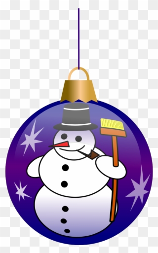 File - Christmas Ball2 - Svg - Violet Christmas Ornaments Clip Art - Png Download