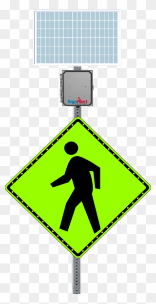 Ped Crossing - Sa Advanced - Pedestrian Sign Clipart