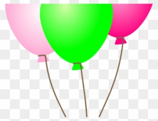 Pink And Green Balloons Png Clipart