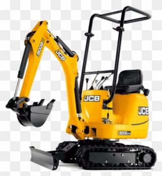 Rent This From Just Transparent Background - Jcb Mini Excavator 8008 Clipart