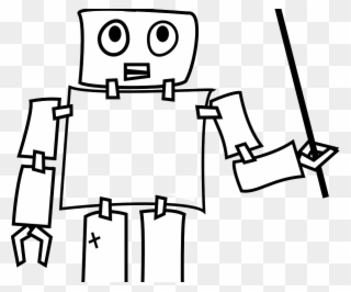 Picture Free Teaching To Teach Other Robot Labor Force - Robot Pencil Drawing Simple Clipart