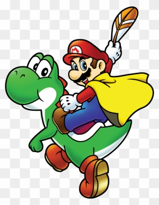 Misty On Twitter - Super Mario World Mario Y Yoshi Clipart