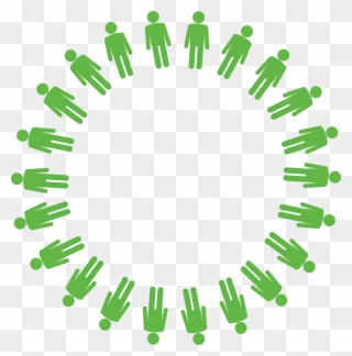 Image Of People Standing Together In A Circle - Farmers Producer Company Logos Clipart