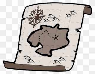 The Hunt Is On For Activité Pop - Simple Treasure Map Drawing Clipart