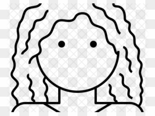 Curly Clipart Avatar - Curly Hair Icon Png Transparent Png