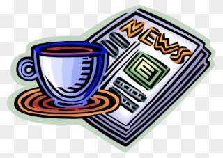 Clip Library Library Morning Cup Of And News Image - Library - Png Download