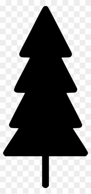 Thin Christmas Pine Tree Comments - Arbolitos De Navidad Silueta Clipart
