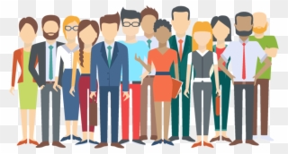Diversity In The Workplace - Group Of People Illustration Clipart