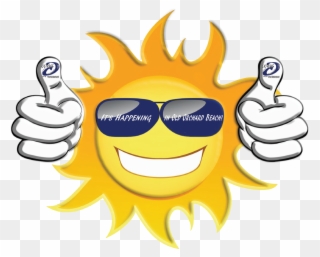 The Only Place In New England - Sun With Sunglasses Thumbs Up Clipart