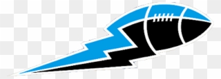 Blue Lightning Bolt Logo And Black Football - Winnipeg Blue Bombers Logo Clipart
