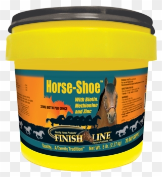 Horse Shoe Image - Finish Line Horse Products Horse-shoe - 5 Lbs Bucket Clipart