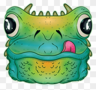 Horned Frog Box Monster - True Toad Clipart