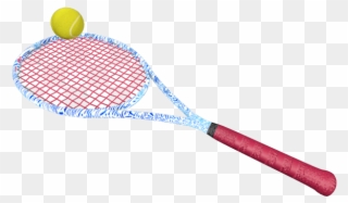 Check Weight Of The Racket - Tennis Racket And Ball Gif Clipart