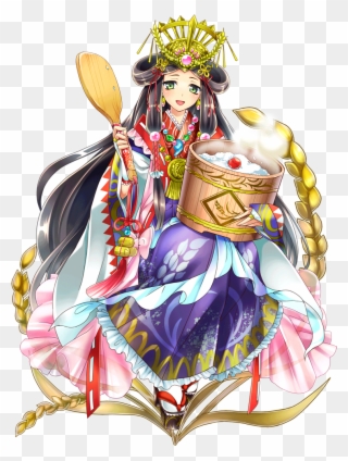 A Beautiful Maiden Who Loves Rice - Jpeg Clipart