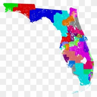 Larger Florida Senate Map - Map Of Florida Clipart
