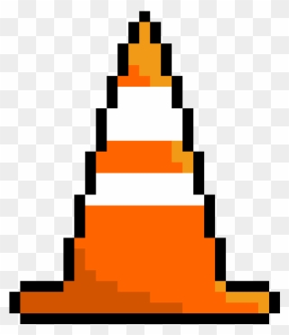 Traffic Cone Spaceship Pixel Art Png Clipart Full Size Clipart Pinclipart