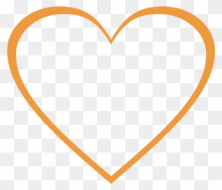 Heart Clipart Orangeoscar2018 01 16t14 - Gold Heart Outline Png Transparent Png