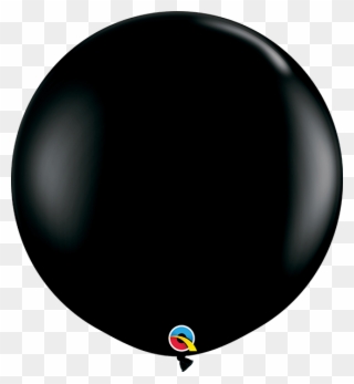 3' Fashion Black Single Round - Balao Cha Revelação Clipart