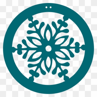 Innotations Clip Black And White Library - Circle Snowflake - Png Download
