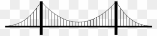 Suspension Bridge - Bridge Png Clipart