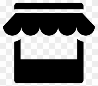 Clipart Black And White Stock Store Svg Png Icon Free - Transparent Png Merchant Icon