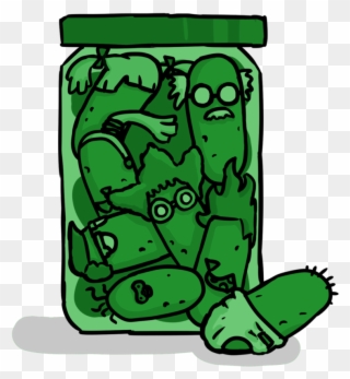 A Jar Of Pickles By Mad Jim Mckracken-d785xmv - Pickles In A Jar Cartoon Clipart