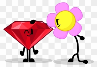 You Re A Pat Image Black And White Library - Bfdi Ruby And Flower Clipart